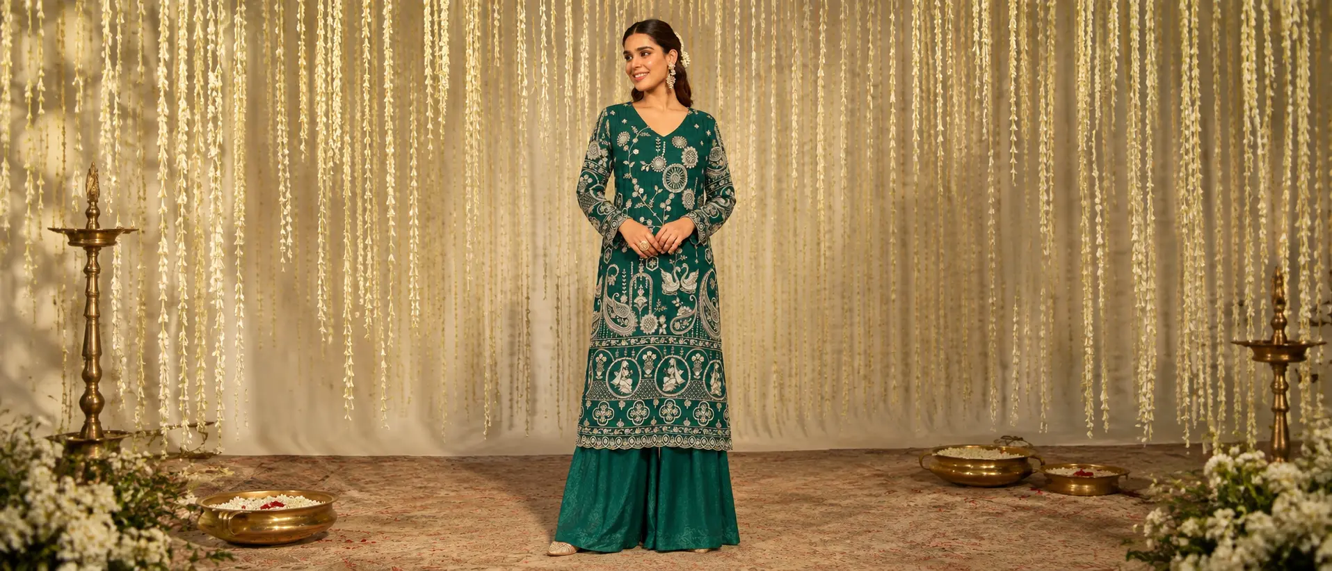 green-heavy-ethnic-co-ord